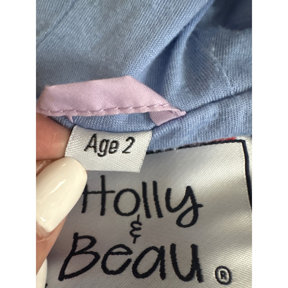 Holly &‎ Beau Girls Fairy Print Hooded Raincoat Age 2 Lavender Blue - Picture 7 of 7